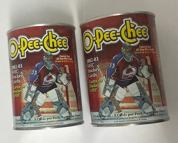 2002-03 Topps O Pee Chee Blaster Box Tin Factory Sealed 2 X Lot 2002-03 Topps O Pee Chee Blaster Box Tin Factory Sealed 2 X Lot