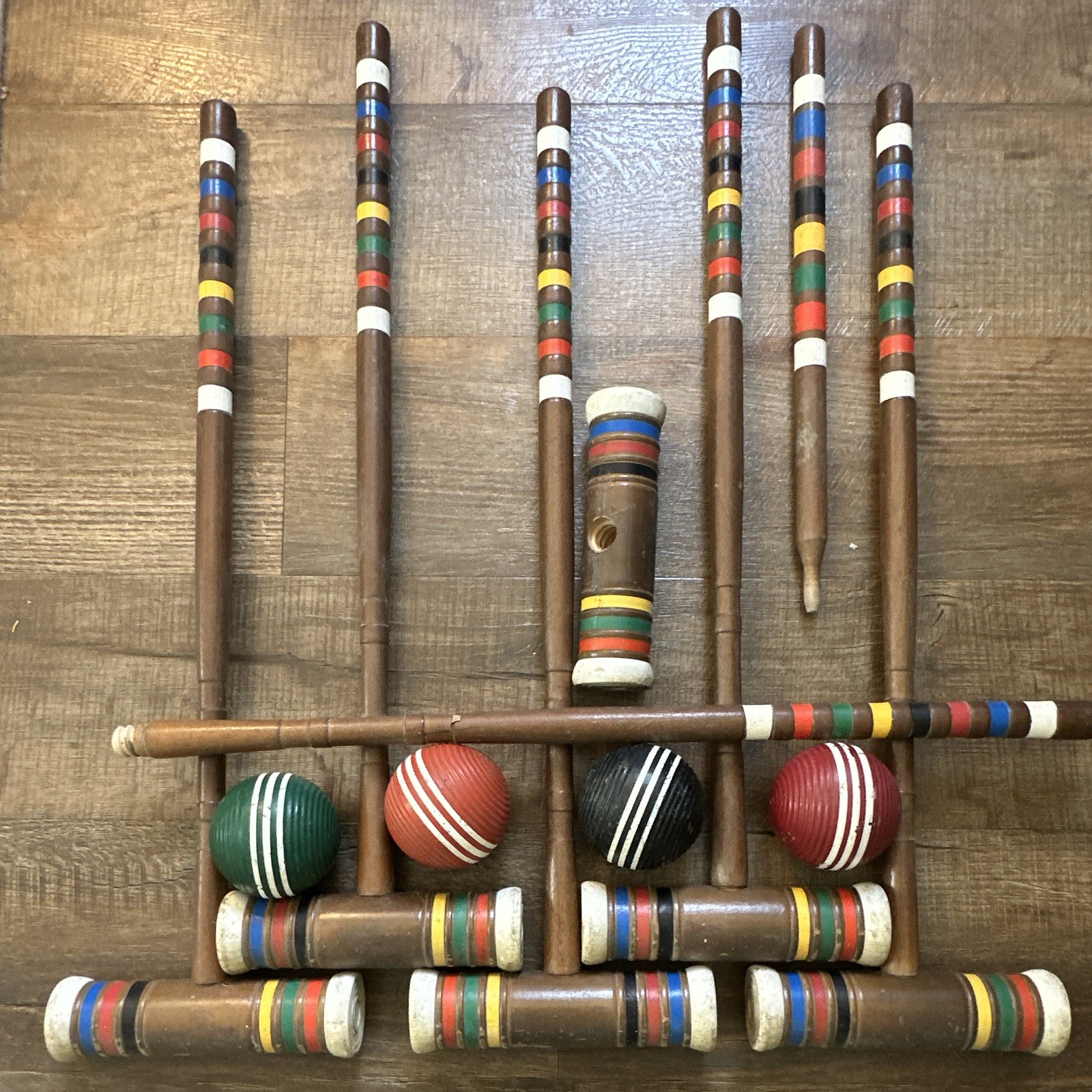 Vintage Forester Croquet Replacement Mallets And Balls.