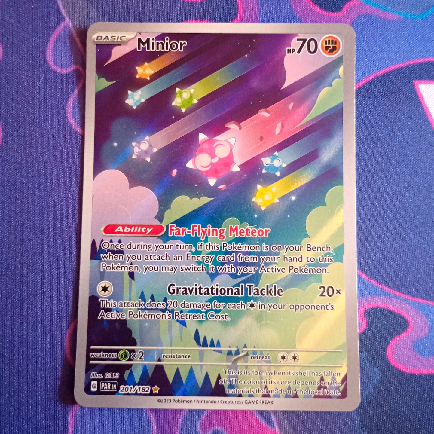 Minior SV04 Paradox Rift 201/182 Illustration Rare EN Holo HP 70