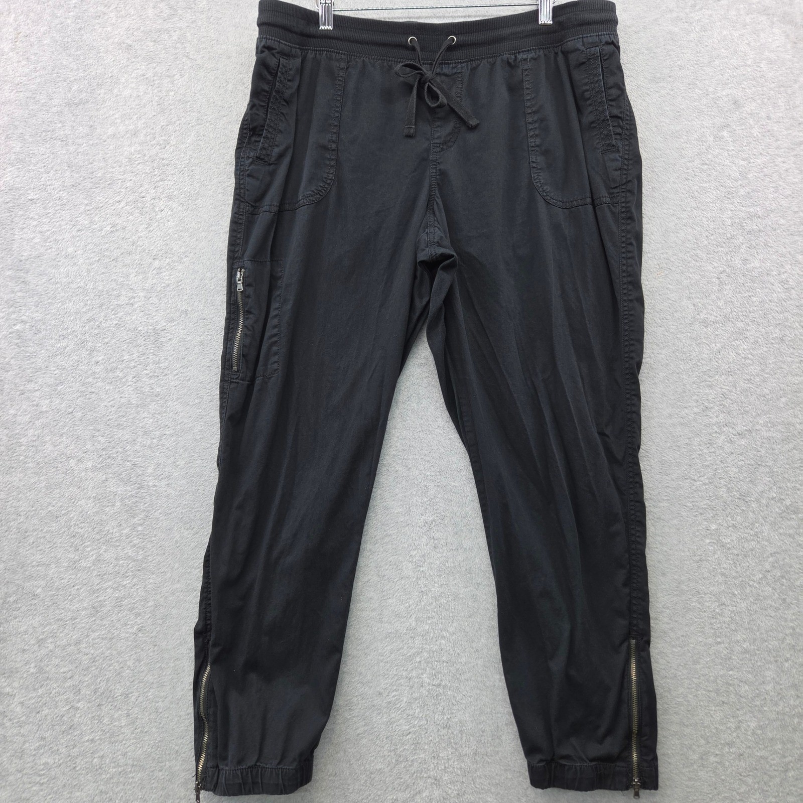 Techwear Utility Jogger Pants SONOMA Zip Ankle Athleisure Womens XL Black