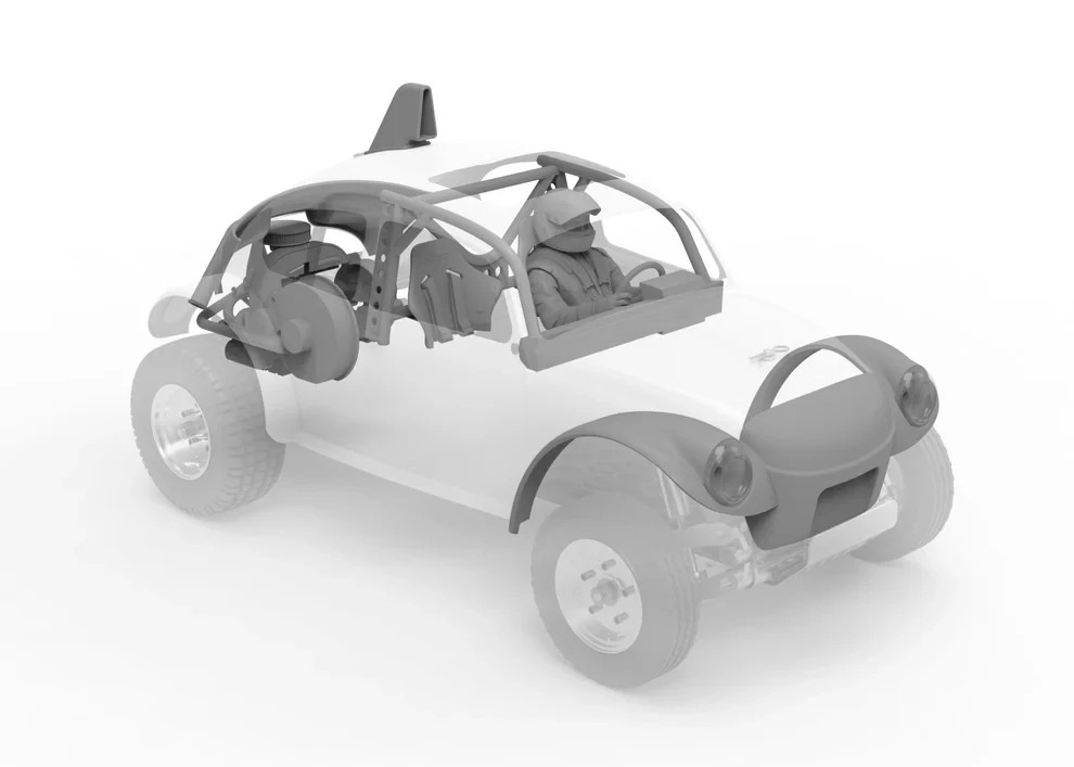 Knight Customs Baja Bug Wide Eye Conversion Set for Tamiya Sand Scorcher