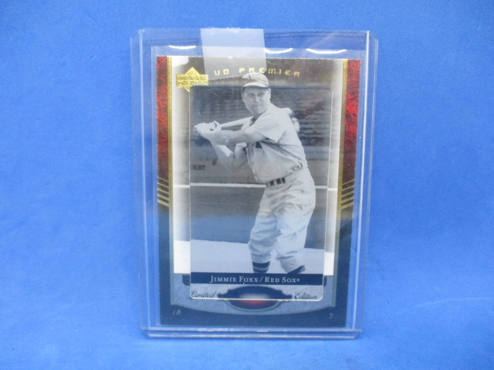 2007 UD Premier Print Plate Jimmy Foxx 1/1 One Of One Boston Red Sox HOF