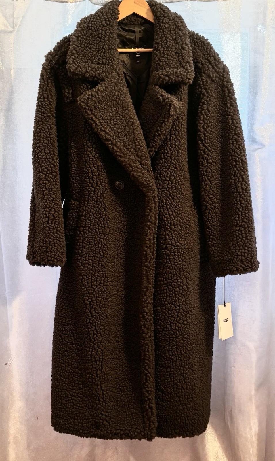 UGG NWT Gertrude Teddy Coat Ink Long XL UGG NWT Gertrude Teddy Coat Ink Long XL