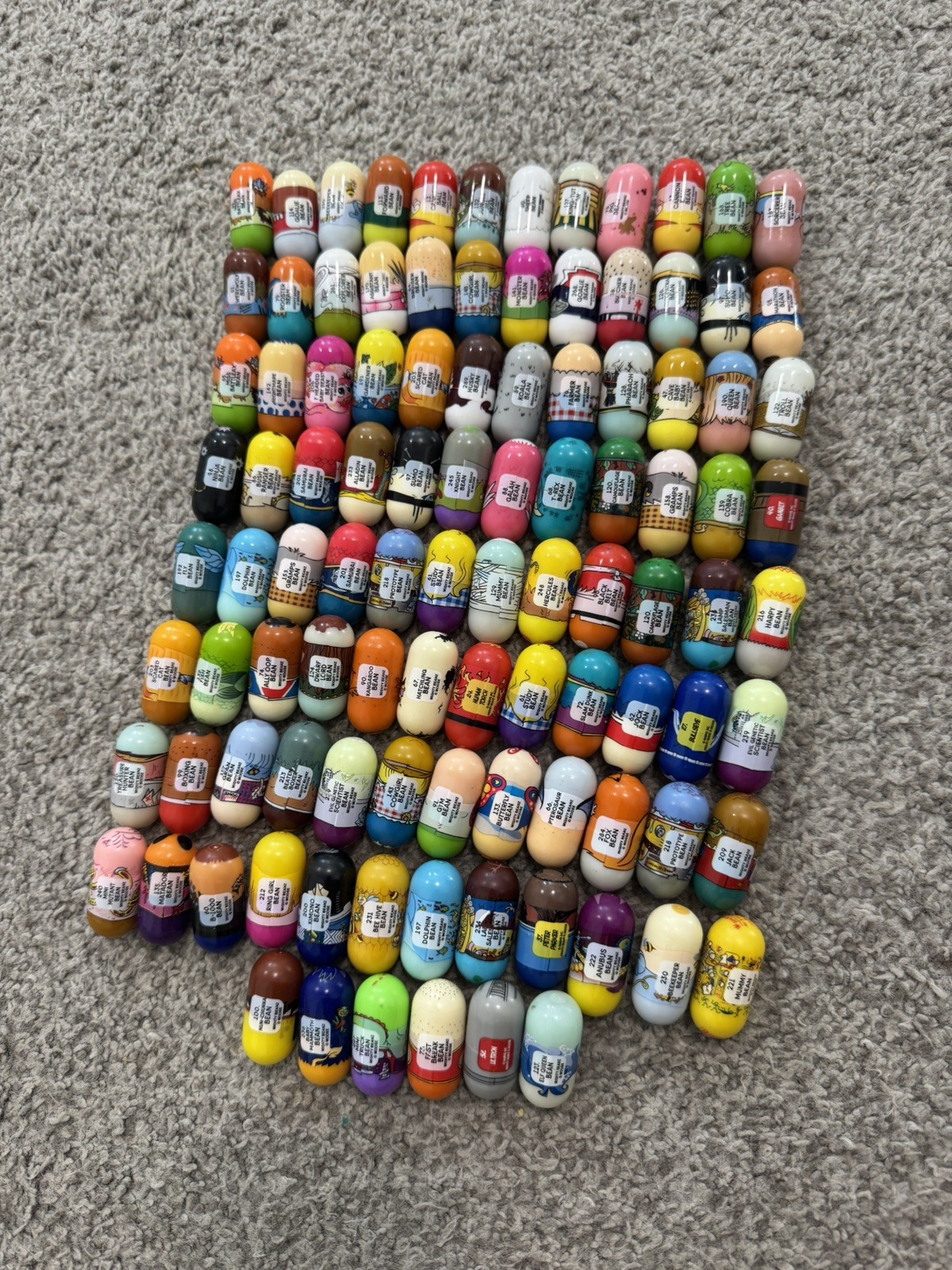 Vintage Mighty Beanz Lot of 102 Mixed Original Series Peter Parker Ultron + More Vintage Mighty Beanz Lot of 102 Mixed Original Series Peter Parker Ultron + More