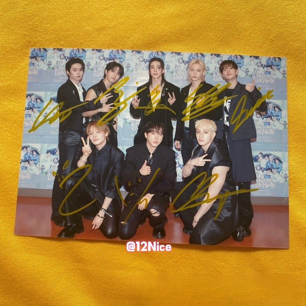 SKZ STRAY KIDS AUTOGRAPHED SIGNED GROUP PHOTO K-POP COLLECTIBLES 4*6 2026A #Nice SKZ STRAY KIDS AUTOGRAPHED SIGNED GROUP PHOTO K-POP COLLECTIBLES 4*6 2026A #Nice