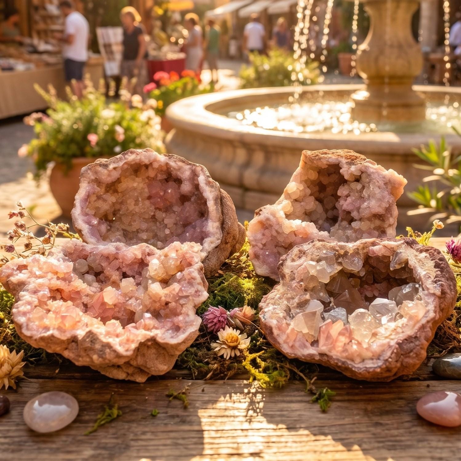 Pink Amethyst Clusters Large Druzy Geodes Natural Genuine Argentina Mineral Pink Amethyst Clusters Large Druzy Geodes Natural Genuine Argentina Mineral