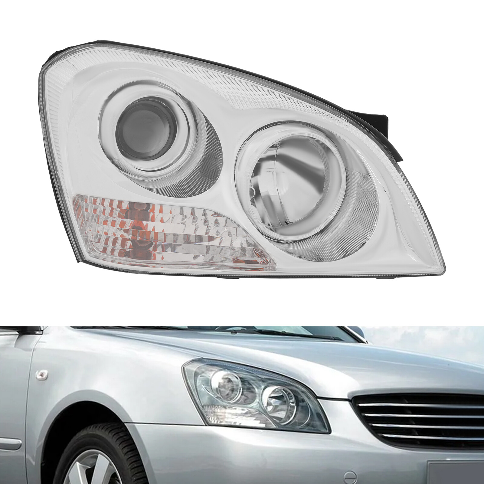 Headlights For 2007-2008 Kia Optima Halogen Headlamps Left/Right Side Opt