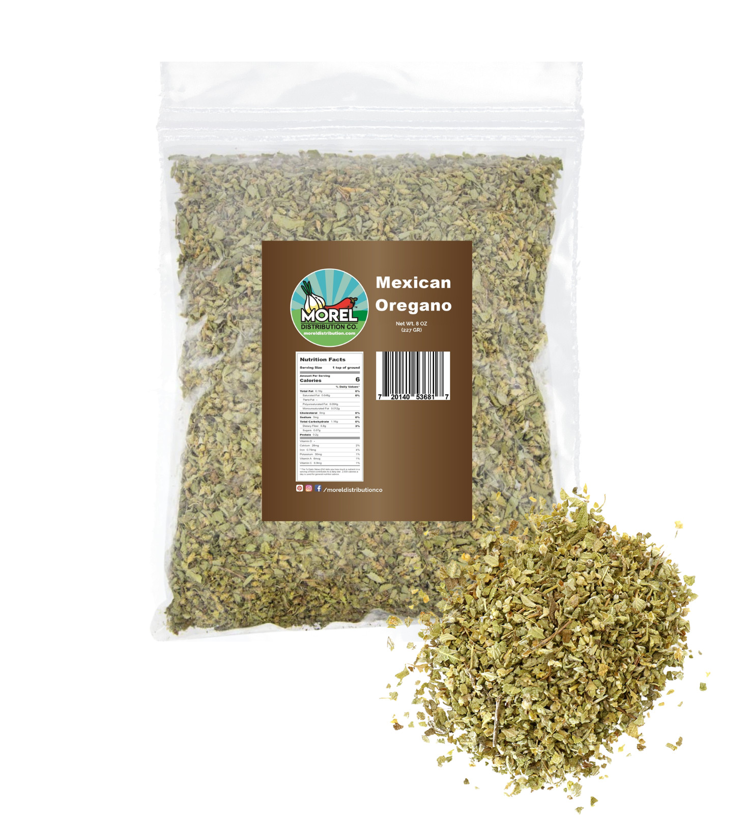 Dried Mexican Oregano, Dried Whole Oregano Leaves 8 OZ