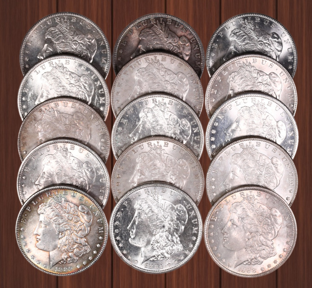 Lots of 5 Coin 1878-1921 Morgan Silver Dollar Random Shipping Mixed Dates
