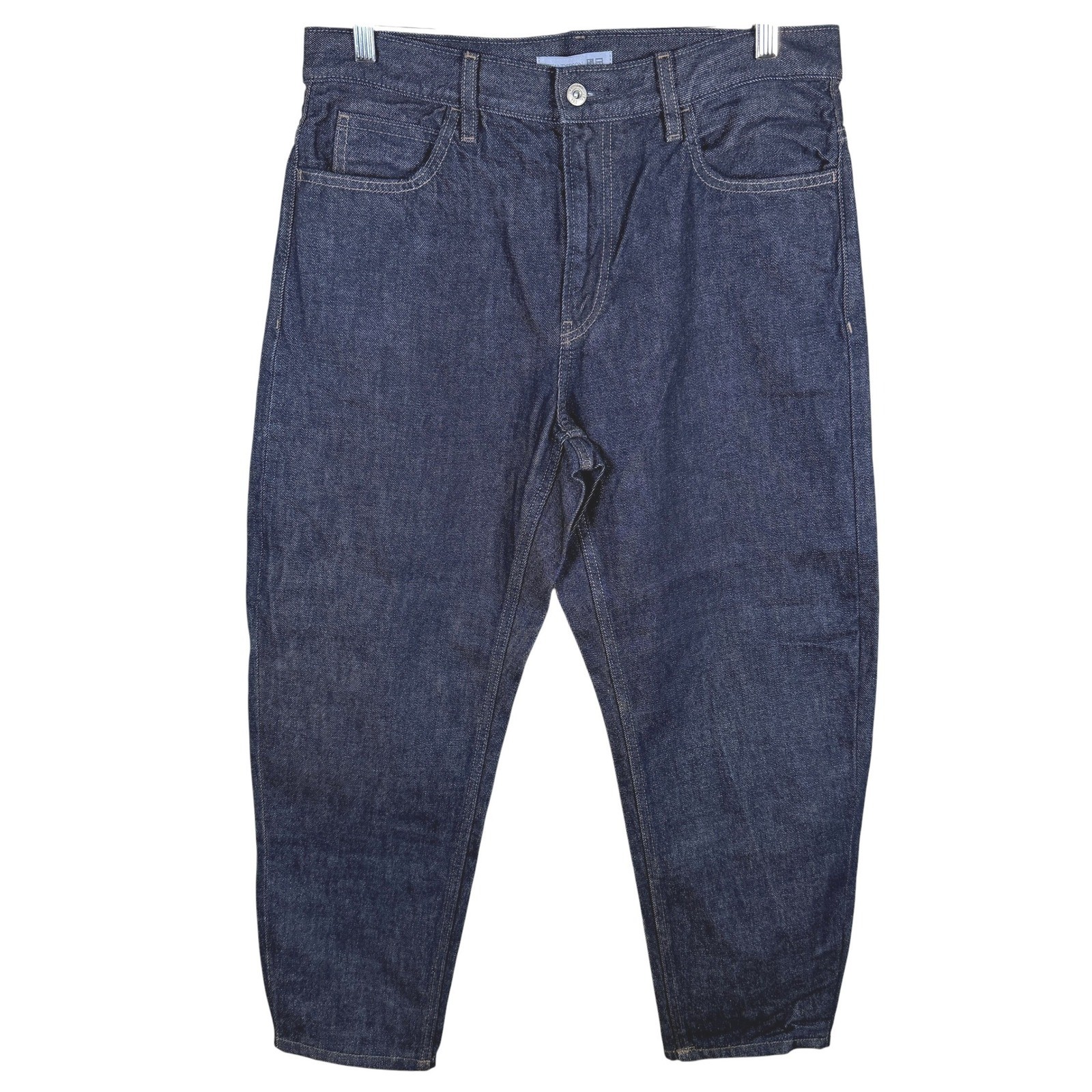 Uniqlo JW Anderson Jeans Men 32 Blue Tapered Relaxed Fit Indigo Denim 485737