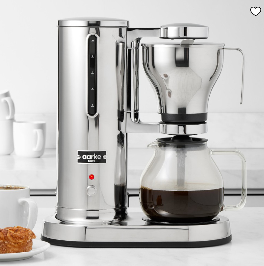 Aarke Coffee Maker Authentic 10-Cup Stainless Steel Drip Brewer  Stainless Steel