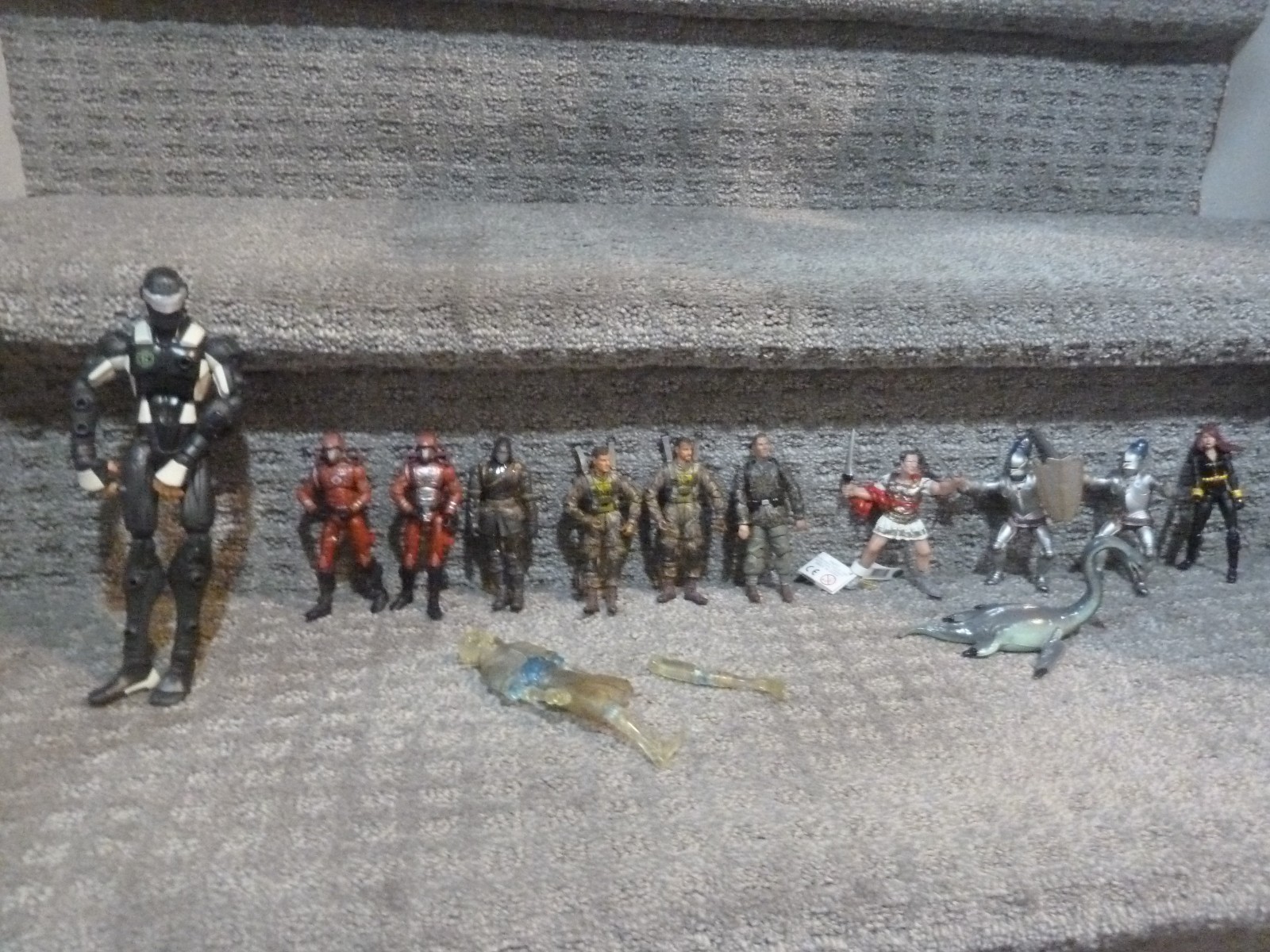 Papo Dinosaur + Soldiers GI Joe Ultimate Soldier Marvel Lot of Figures RARE Papo Dinosaur + Soldiers GI Joe Ultimate Soldier Marvel Lot of Figures RARE
