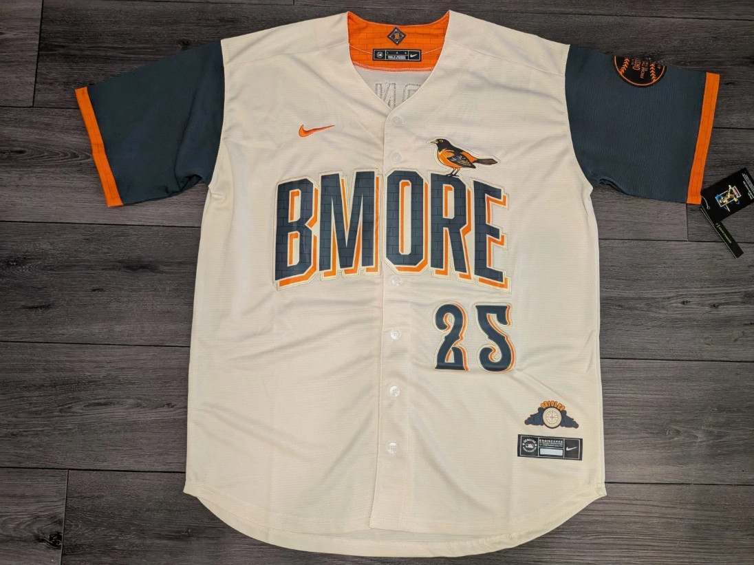 New Pete Alonso #25 Baltimore Orioles Cream City Connect Jersey Size S-3XL