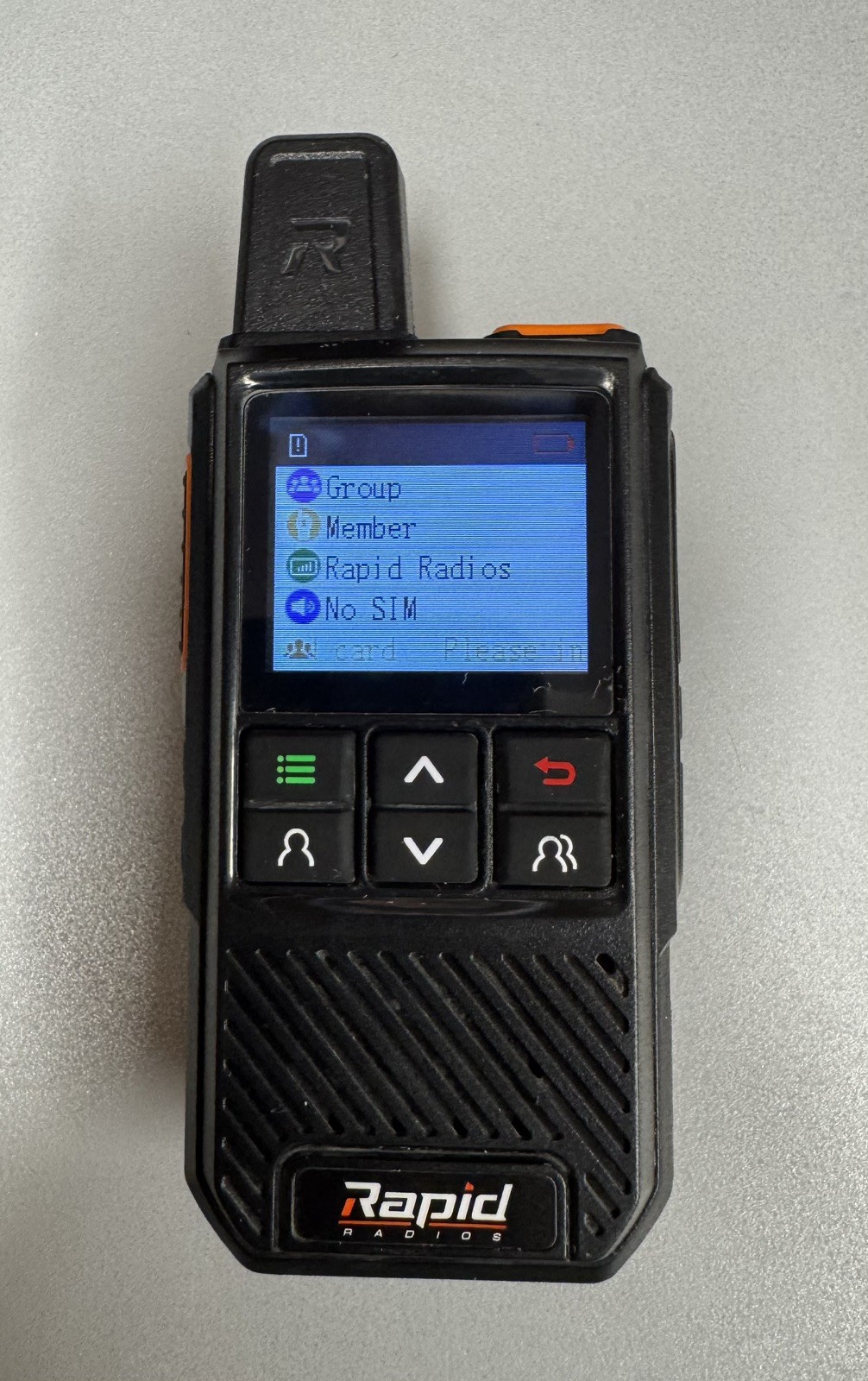 (1) Rapid Radios Nationwide LTE Walkie-Talkie Two-Way Long Range Radio