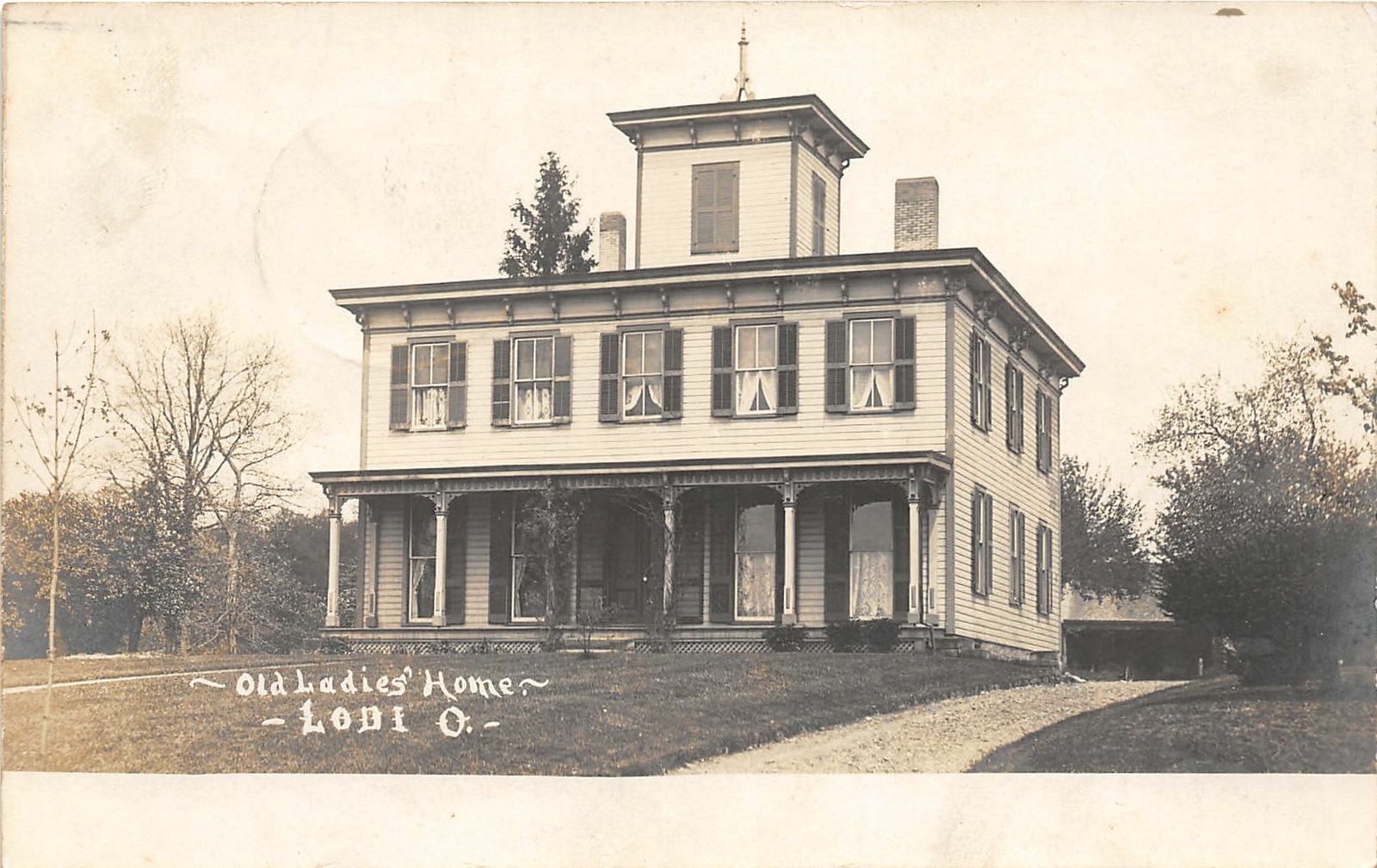F70/ Lodi Ohio RPPC Postcard Medina Co 1907 Old Ladies Home 8