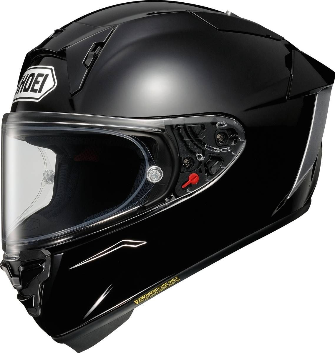 Shoei Adult\'s X-15 Motorcycle Helmet Black Size Medium - 0105-0105-05