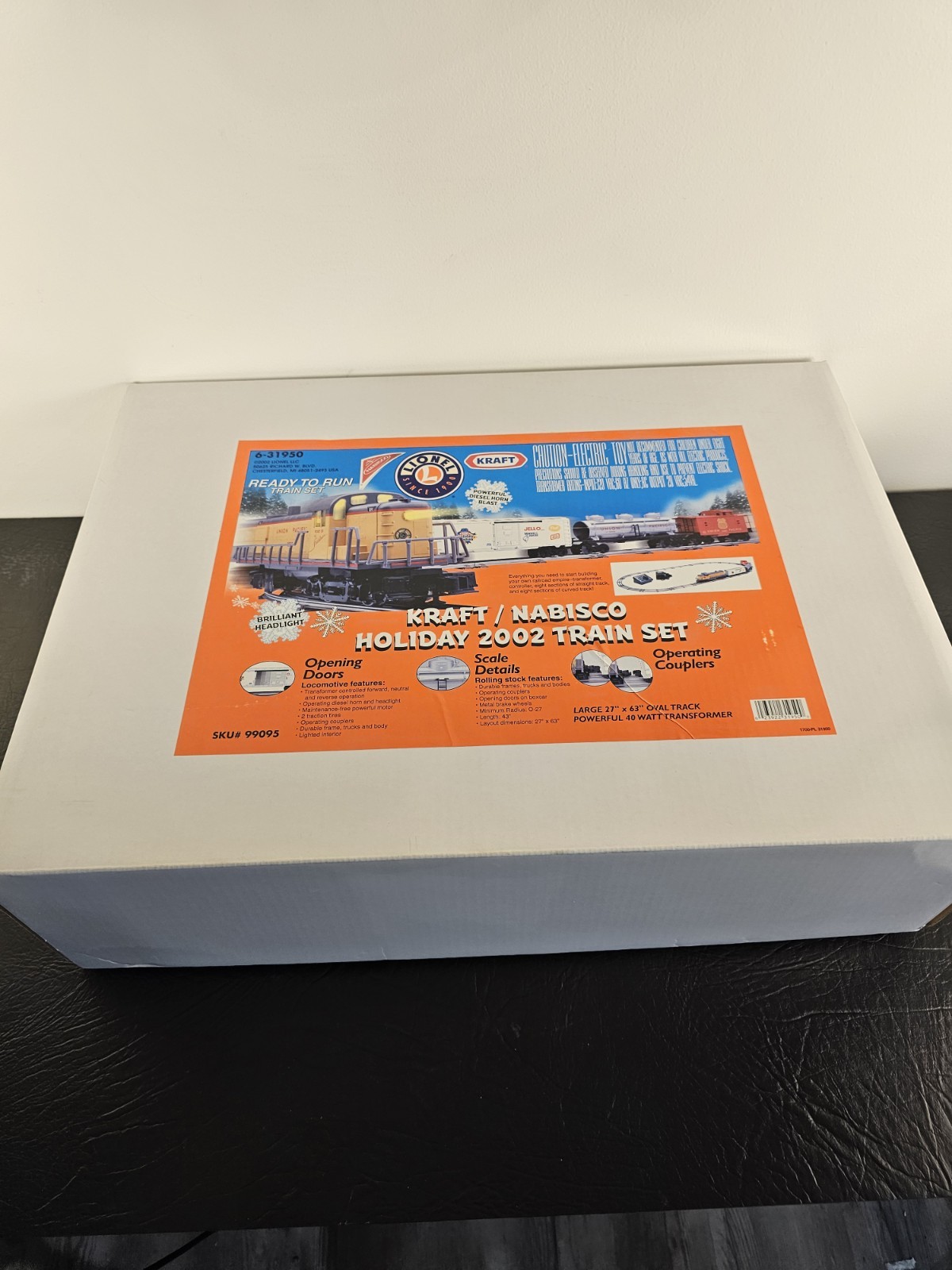 Lionel New 6-31950 Kraft Holiday UP RS3 Diesel Freight set Lionel New 6-31950 Kraft Holiday UP RS3 Diesel Freight set