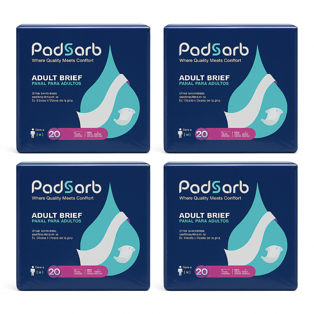 Padsorb Premium Adult Briefs Ultra Breathable, X-Large (56\