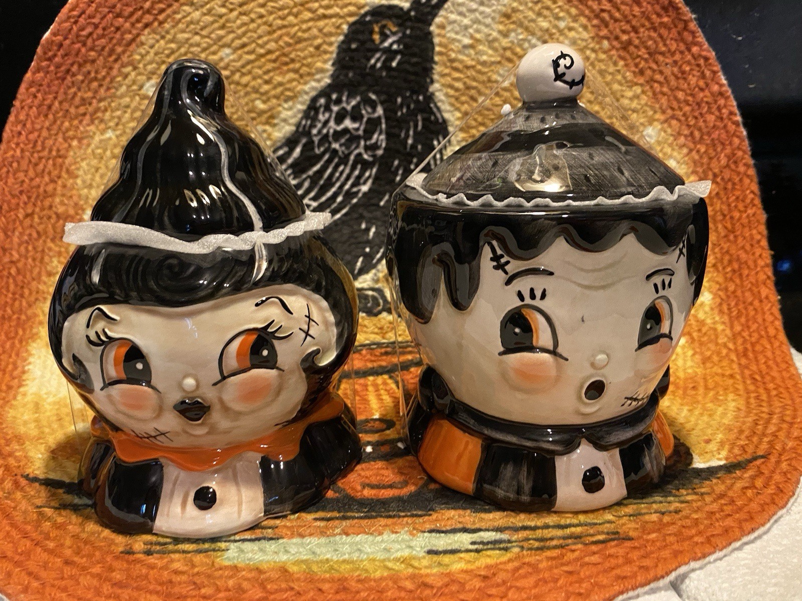 Johana Parker Halloween Frankie And Frankenstein Bowl Set Johana Parker Halloween Frankie And Frankenstein Bowl Set