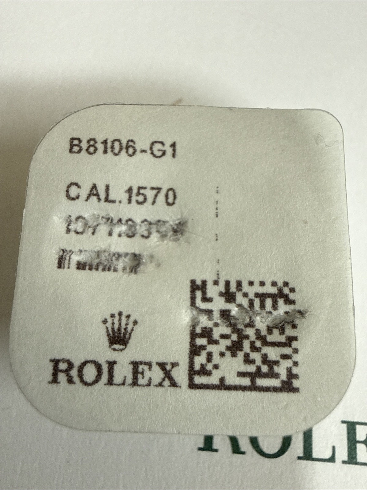 GENUINE Authentic Rolex 1556 1570 1575 8106 Balance Wheel Complete New Seal Pack