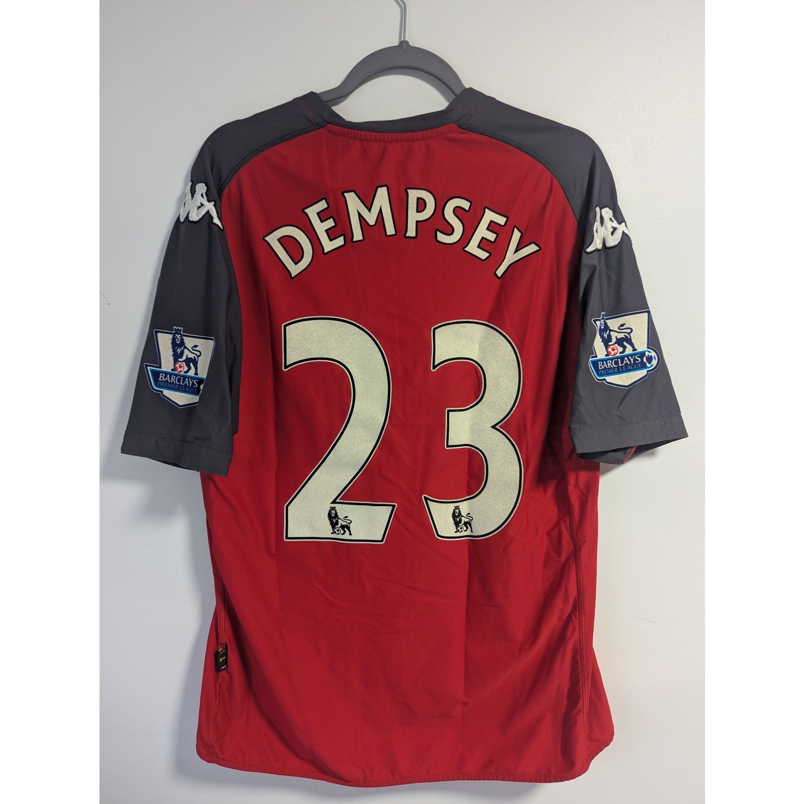 Rare Authentic Fulham 2010-2011 Clint Dempsey Soccer Jersey Men Large Away Kit