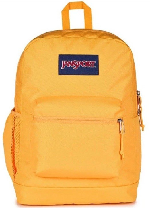 JanSport Cross Town Plus Backpack Orange Soda School Book Bag Travel Hiking