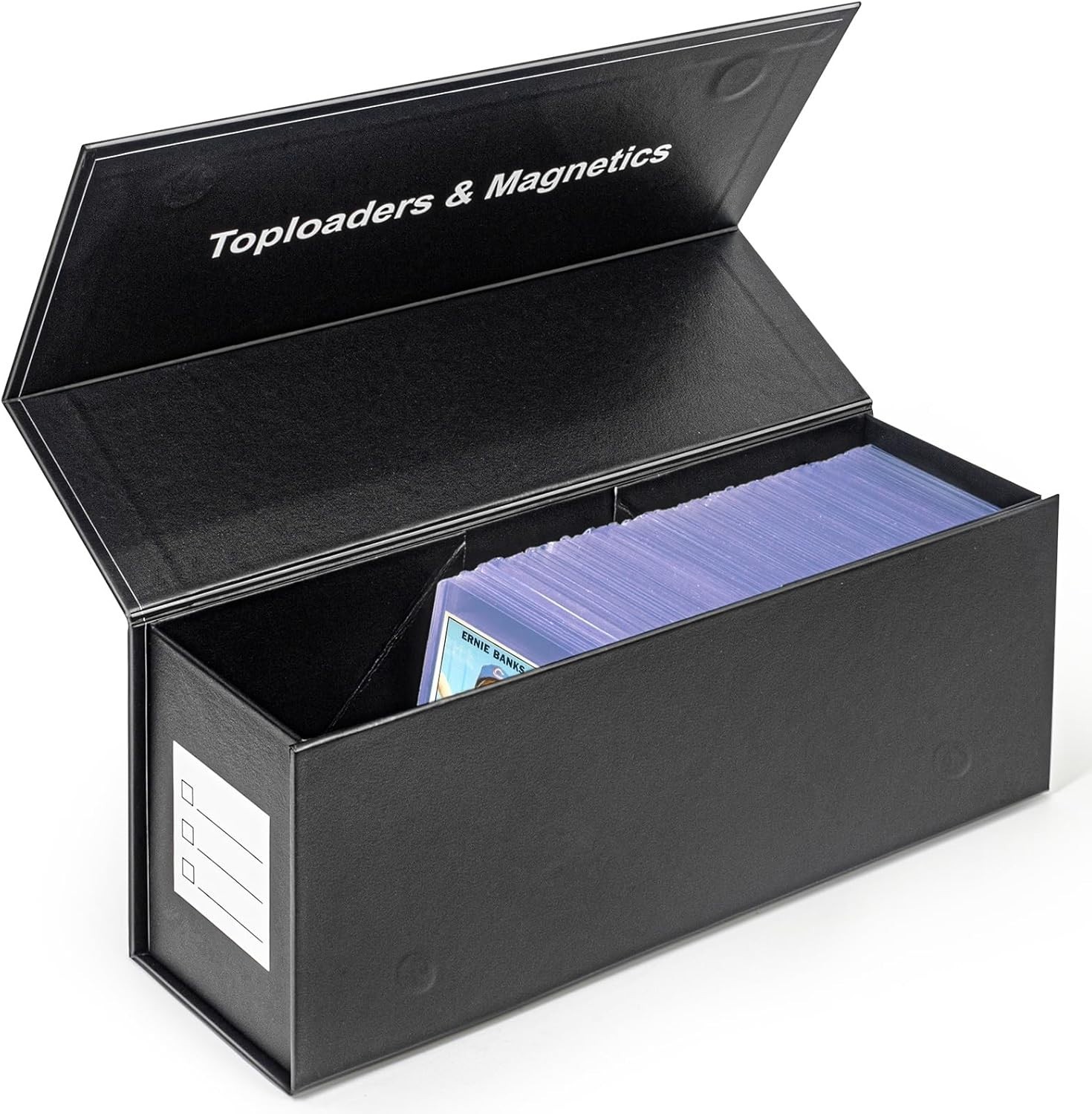 Top Loaders Storage Box for Trading Cards, Vertical Magnetic Closure Sports Card Top Loaders Storage Box for Trading Cards, Vertical Magnetic Closure Sports Card