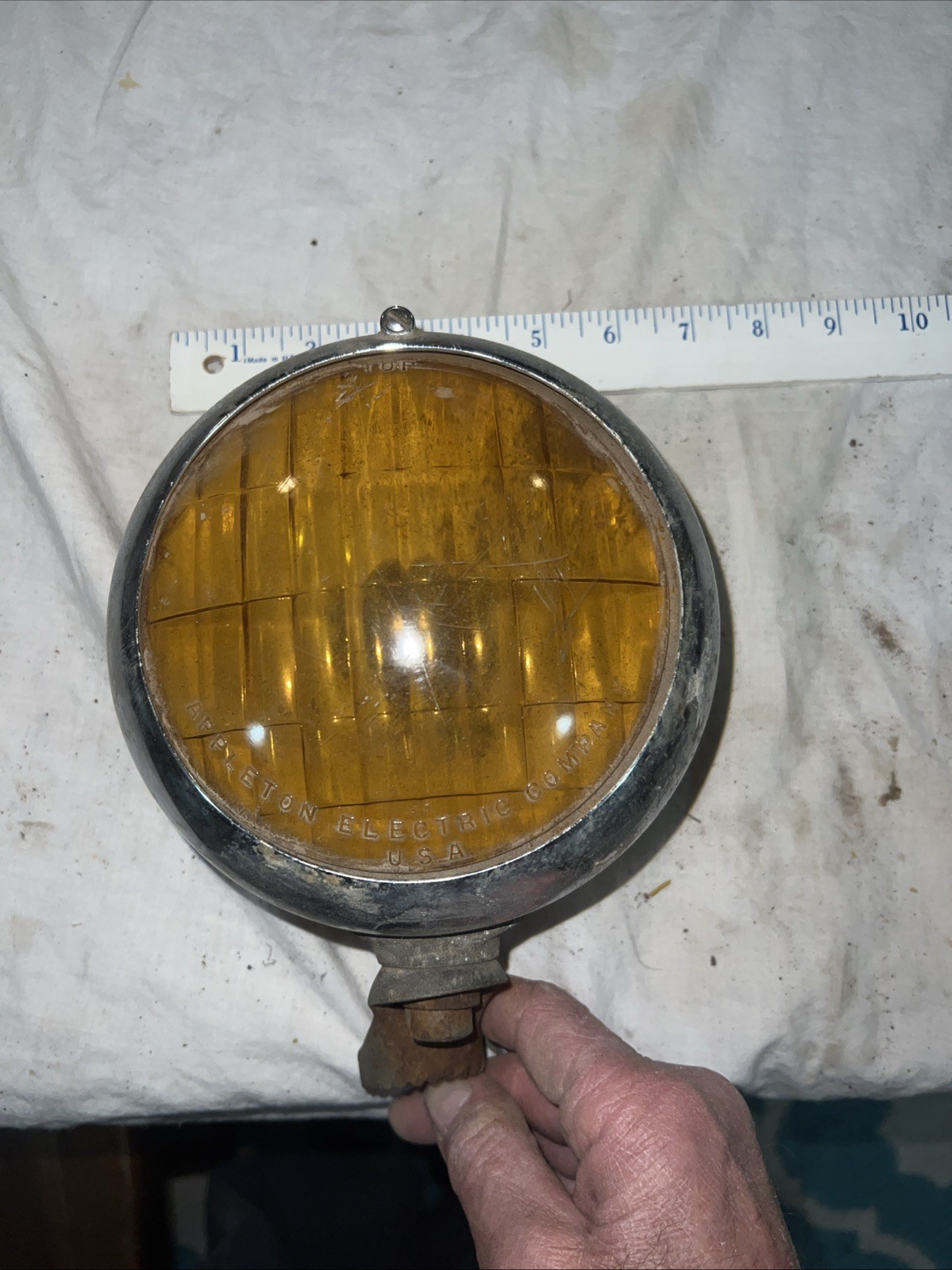 Vintage Appleton Electric 1920-1930 Light Housing and Lense.