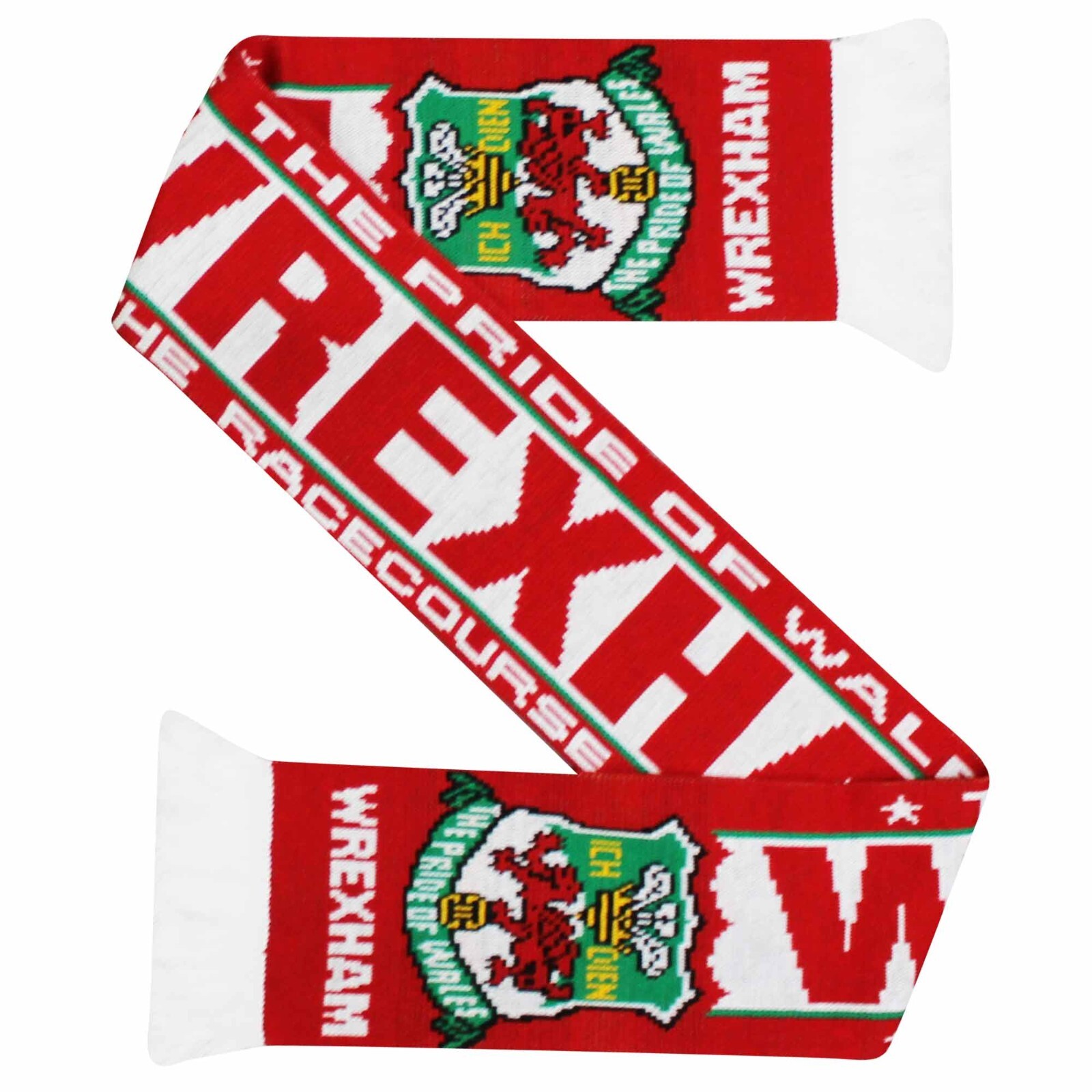 New Wrexham AFC Crest Soccer Fans Scarf, Wrexham Soccer Team Fans Match Scarf
