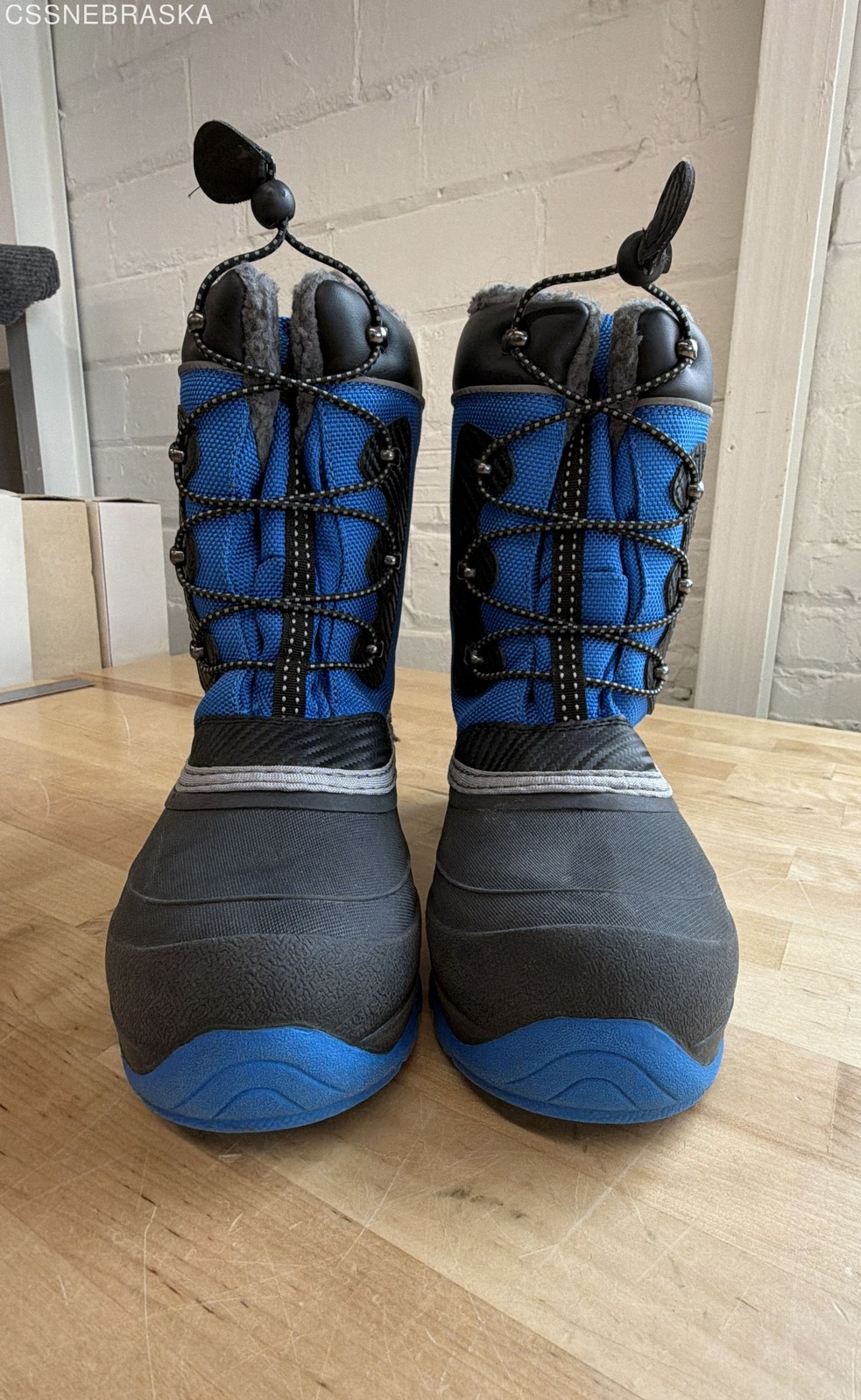 Kamik Blue/Black Kids\' Luke 3 Winter Boots - Size 7