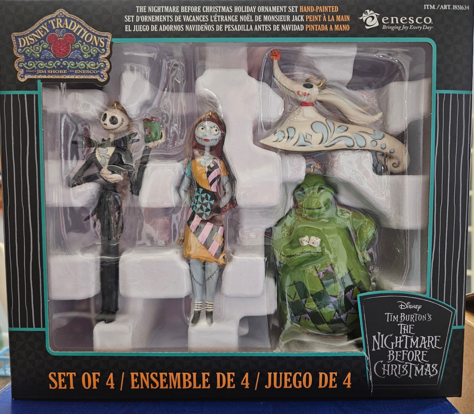 Jim Shore Nightmare Before Christmas Ornaments W/Jack, Sally, Zero, Oogie Boogie Jim Shore Nightmare Before Christmas Ornaments W/Jack, Sally, Zero, Oogie Boogie
