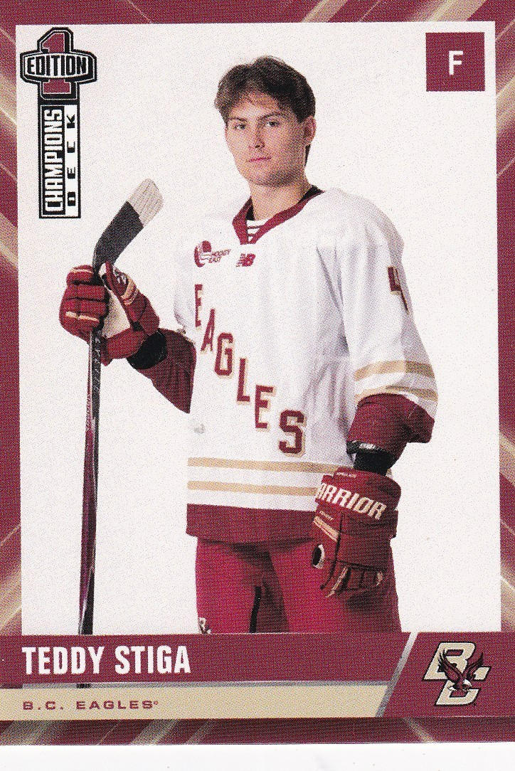 2025-26 Boston College Hockey Champions Deck Pick A Card James Hagens