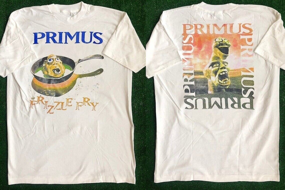 Primus \'Frizzle Fry\' 1990 Tour T-Shirt, Primus 1990 Album Shirt