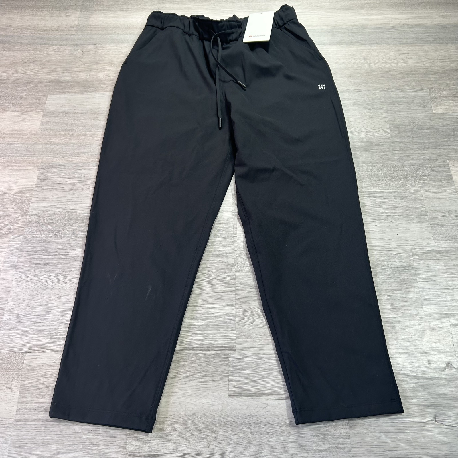 NEW Lululemon Pants Womens 10 Black Stretch High-Rise 7/8 Relaxed Jogger LW5DCFS