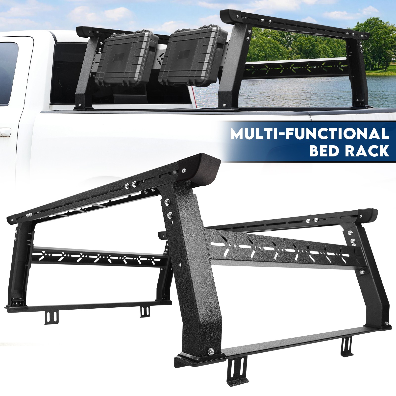 For Ford/Tundra/Gladiator/Tacoma/Dodge/Chevy/Nissan Overland Truck Bed Rack
