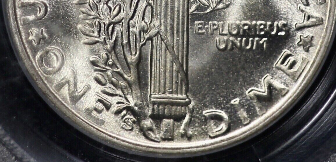 1945 s PCGS ms65FB CONECA DDR-001 Doubled die reverse RARE