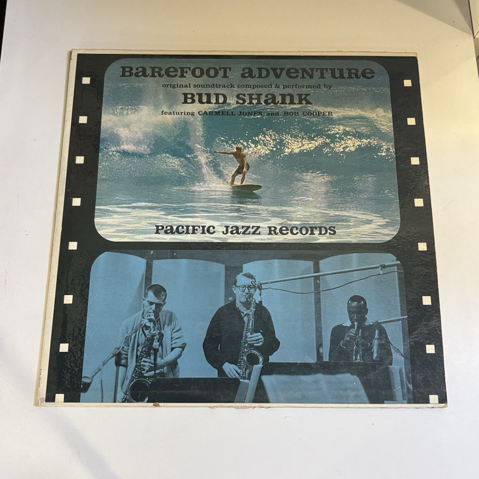 BUD SHANK Barefoot Adventure O.S.T. MONO LP 1961 Pacific Jazz SURF SHELLY MANNE