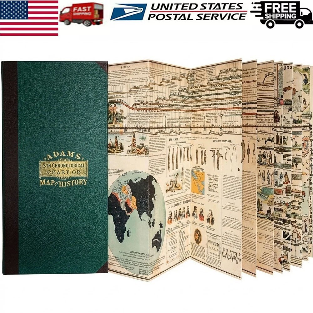 Adam\'s Synchronological Chart Map Of History Vintage World History Timeline
