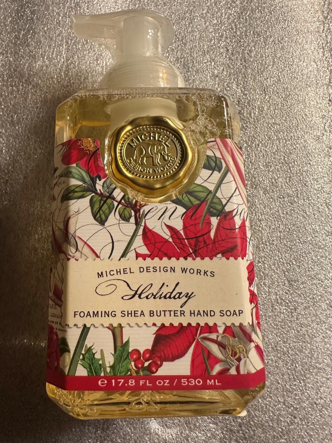 Michel Design Works Shea Butter Foaming Liquid Hand Soap Christmas Holiday New Michel Design Works Shea Butter Foaming Liquid Hand Soap Christmas Holiday New