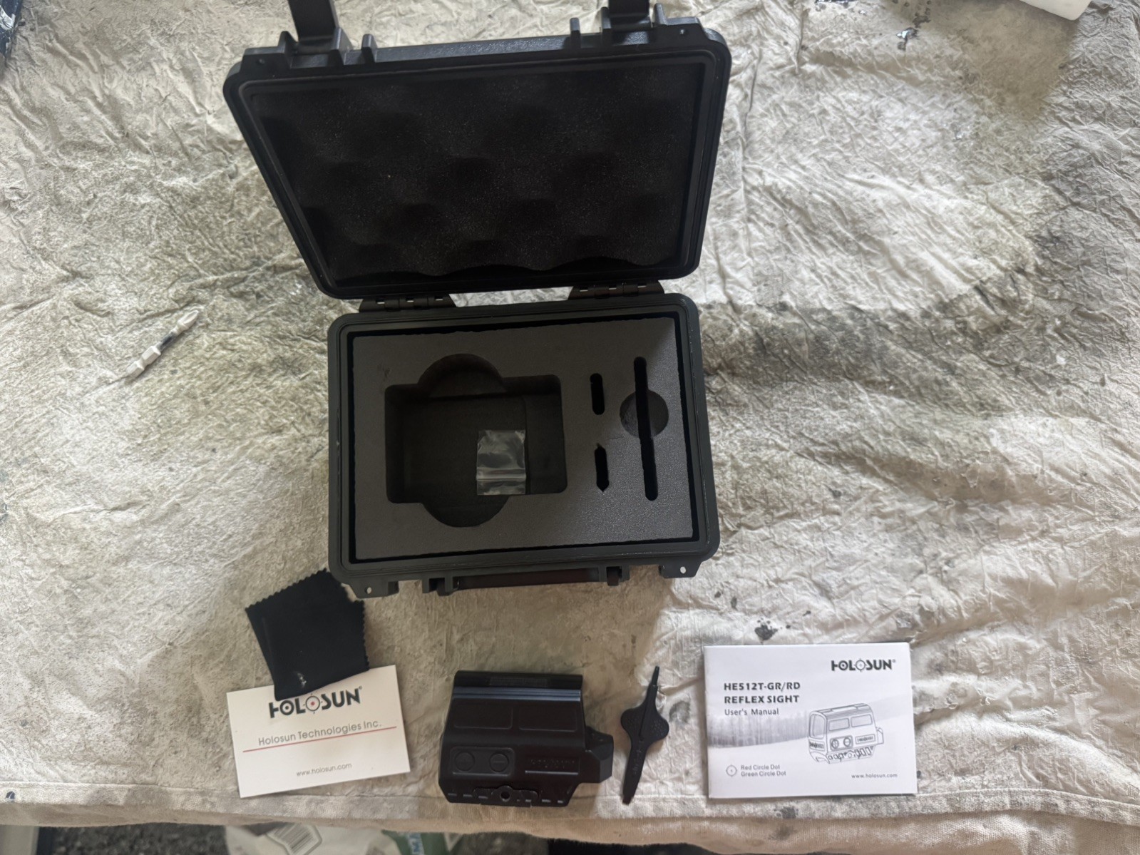 Holosun 512T Titanium Enclosed Red MRS Solar Reflex Optic Shake Awake HE512T-RD