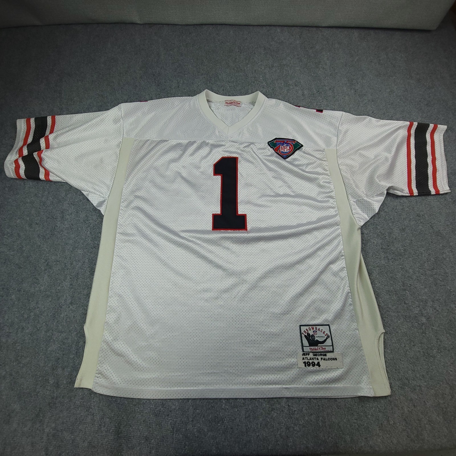 JEFF GEORGE 1994 ATLANTA FALCONS TB Jersey mens size 3XL Mitchell & Ness JEFF GEORGE 1994 ATLANTA FALCONS TB Jersey mens size 3XL Mitchell & Ness