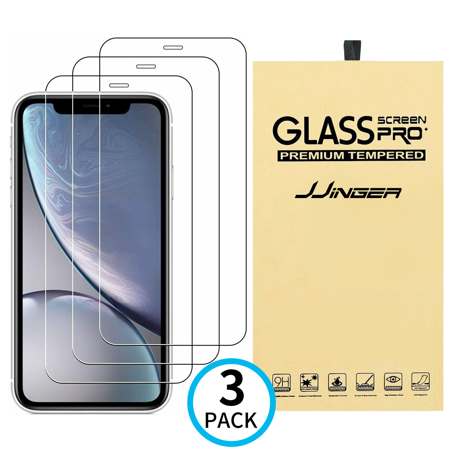 3X Tempered Glass Screen Protector For iPhone 18 17 16 15 14 13 12 11 Pro Max XR 3X Tempered Glass Screen Protector For iPhone 18 17 16 15 14 13 12 11 Pro Max XR