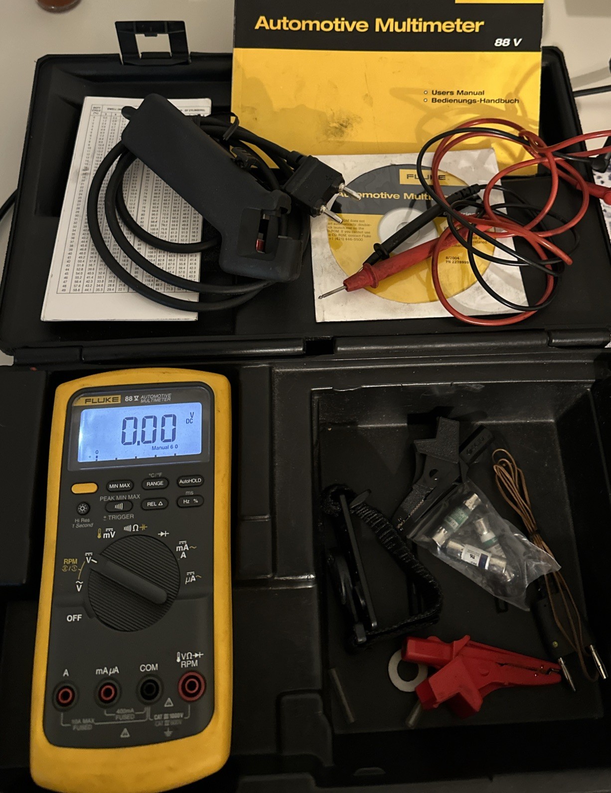 Fluke 88V series 2117440 88V/A Automotive Multimeter Combo Kit-Ships Fast Fluke 88V series 2117440 88V/A Automotive Multimeter Combo Kit-Ships Fast