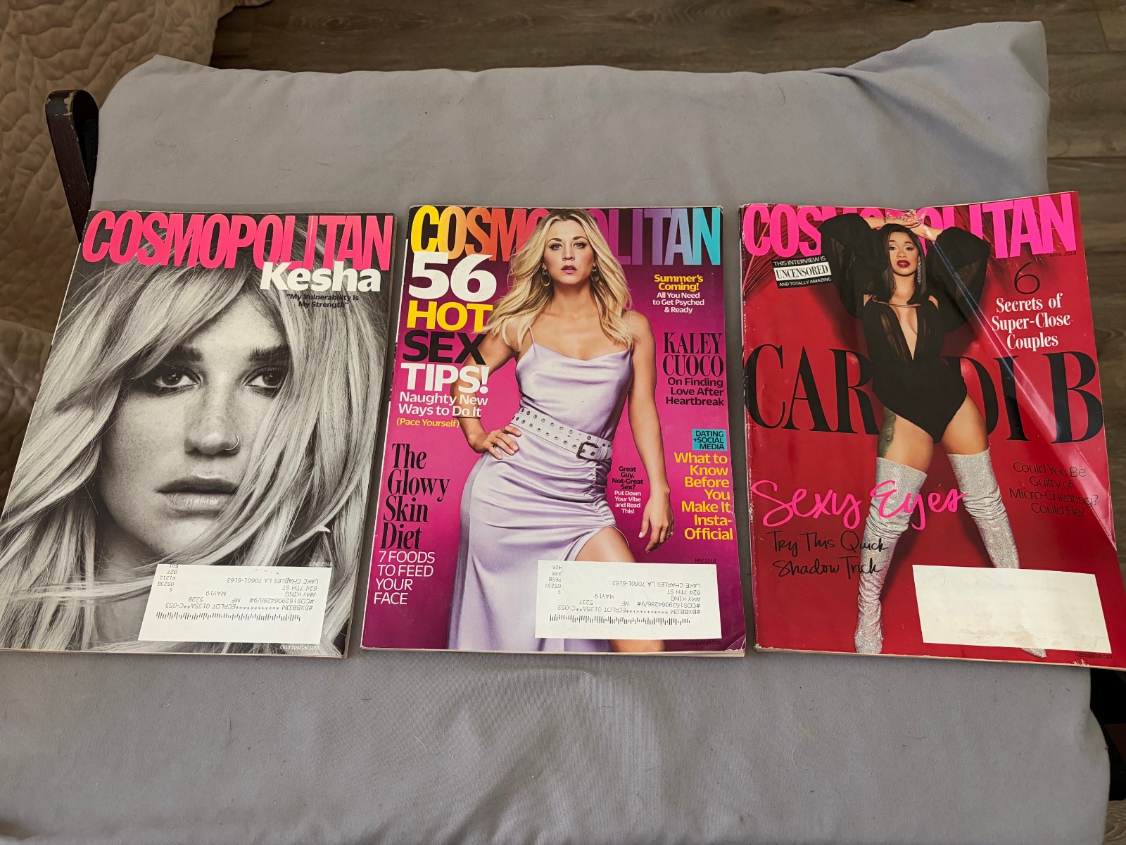 Cosmopolitan Magazines Lot of 3  2018 April May June