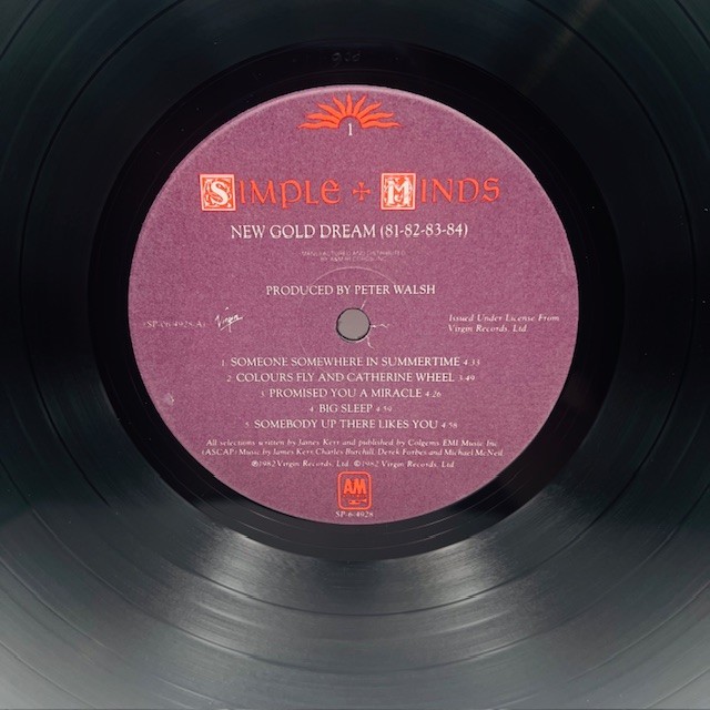 Simple Minds – New Gold Dream (81-82-83-84) LP 1982 A&M SP-6-4928 Vinyl Ex