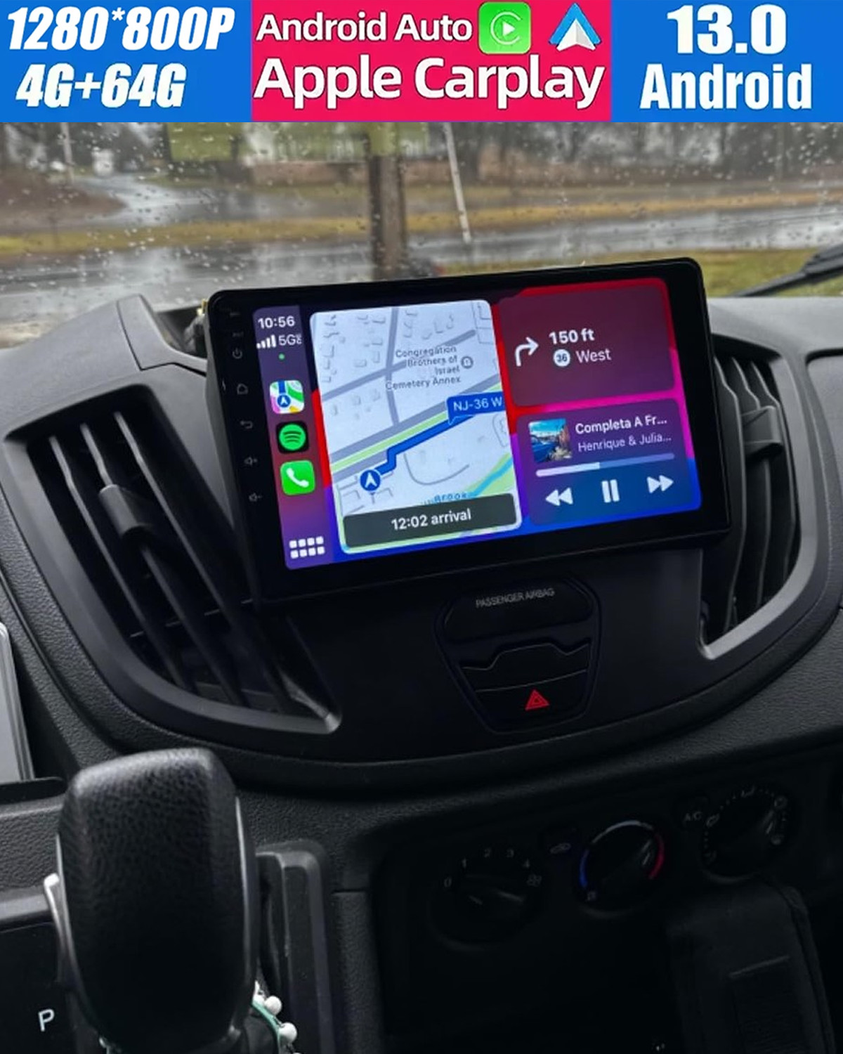 For 2015-2019 Ford Transit 150 250 350 Android 13 Carplay Car Stereo Radio GPS For 2015-2019 Ford Transit 150 250 350 Android 13 Carplay Car Stereo Radio GPS