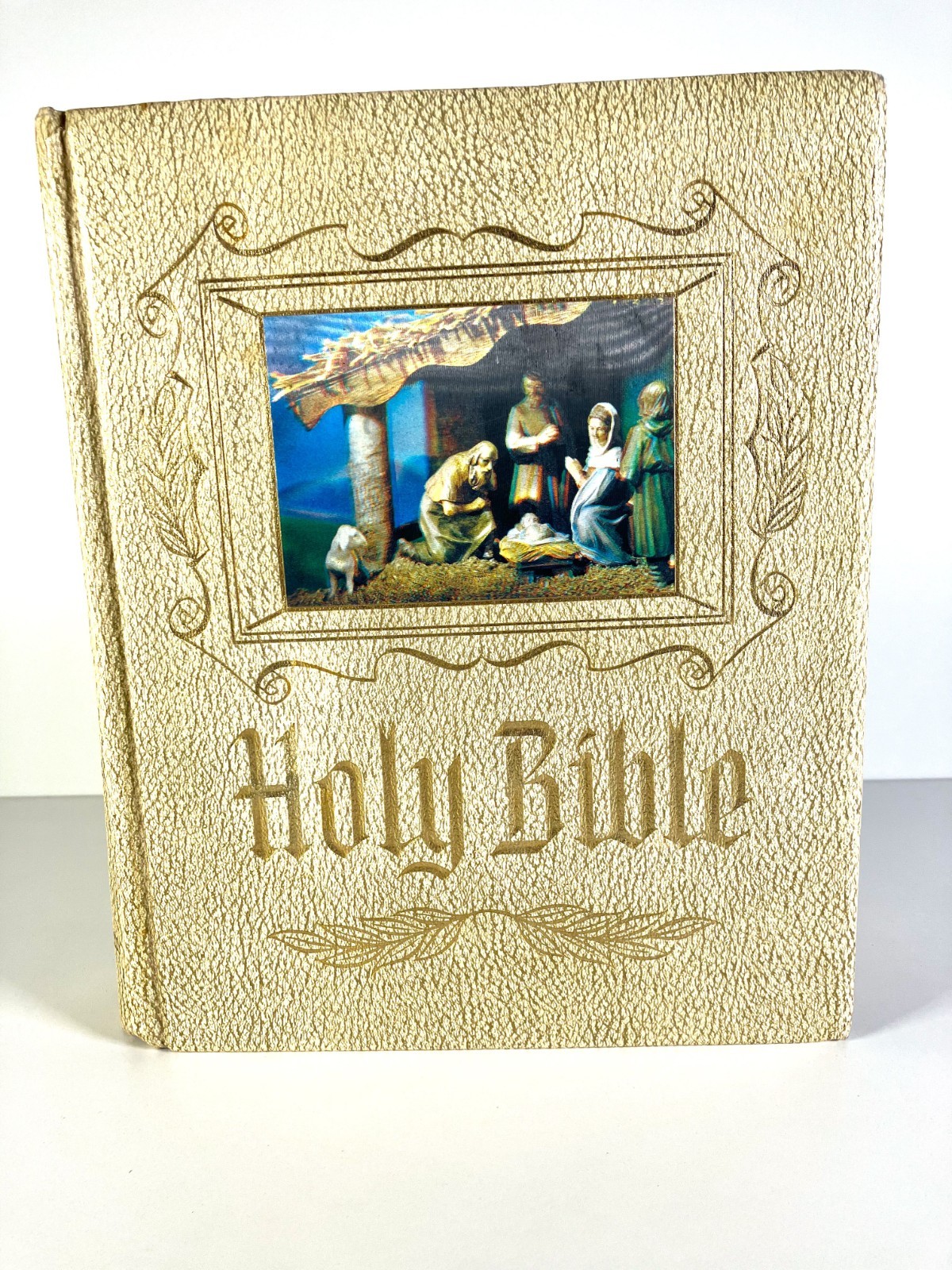 Vintage Holy Bible Special Devotional Edition King James Gold De Vore HC 1960