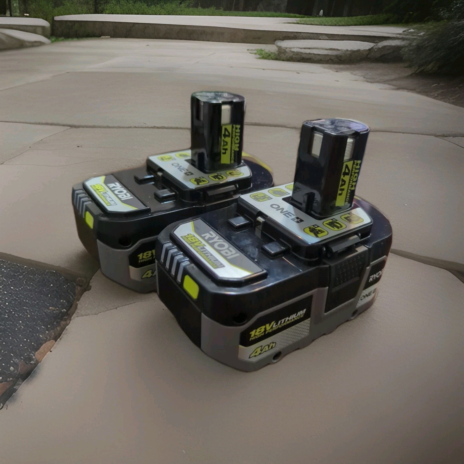 2x BRAND NEW RYOBI ONE+ 18V LITHIUM 4.0AH PBP004 HIGH PERFORMANCE BATTERY
