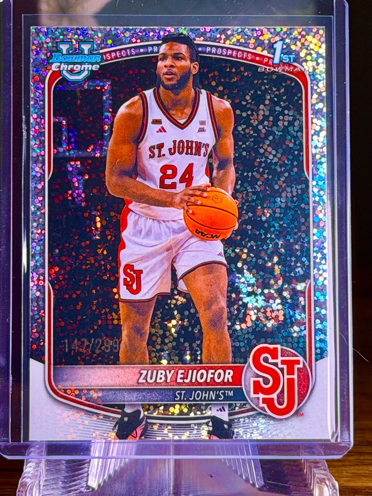 2025-26 Bowman - Chrome Prospects Zuby Ejiofor #BCP-22 Speckle Refractor /299... 2025-26 Bowman - Chrome Prospects Zuby Ejiofor #BCP-22 Speckle Refractor /299...