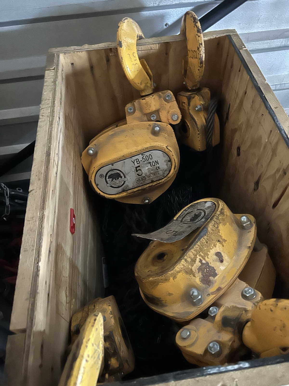 5 Ton Chain Hoist 100 ft lifting 25ft pull chain